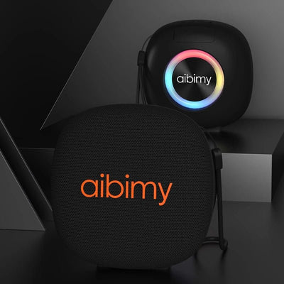 Aibimy - Waterproof Bluetooth Speaker with RGB Ring Light - Zambeel