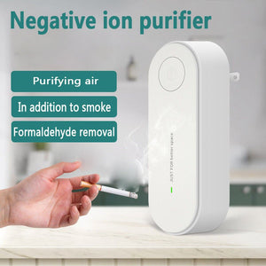 Air Purifier Anion, Mini Portable Air Purification Air Freshener Ionizer Cleaner Dust Cigarette Smoke Remover Toilet Deodorant - Zambeel