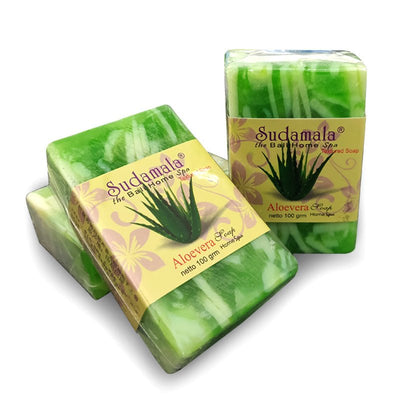 Aloe Handmade Soap Face Wash Bath Cleansing Soap - Zambeel