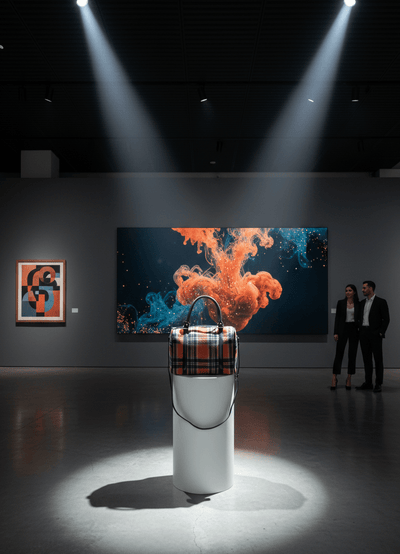 Autumn Plaid Fabric Handbag - Zambeel