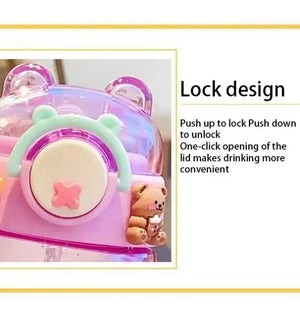 Bear Cartoon Water Bottle - Zambeel