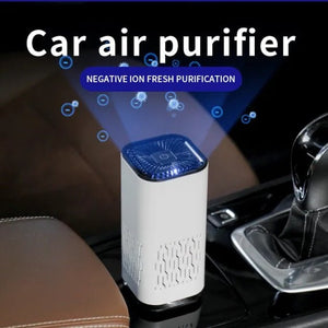 Car Air Purifier Portable Negative Ion Generator Remove Formaldehyde Dust Smoke Air Freshen Washer For Home Car - Zambeel