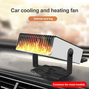 Car Heater Portable Car Heater Defrost Heater 180 - degree Rotation Car Heater & Cooling Fan 2 In 1 Fast Heating Low Noise - Zambeel
