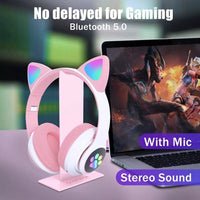 Cat Ear Wireless Gaming Headset - Zambeel