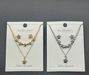 Celestial Star Layered Jewelry Set - Zambeel