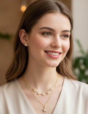Celestial Star Layered Jewelry Set - Zambeel