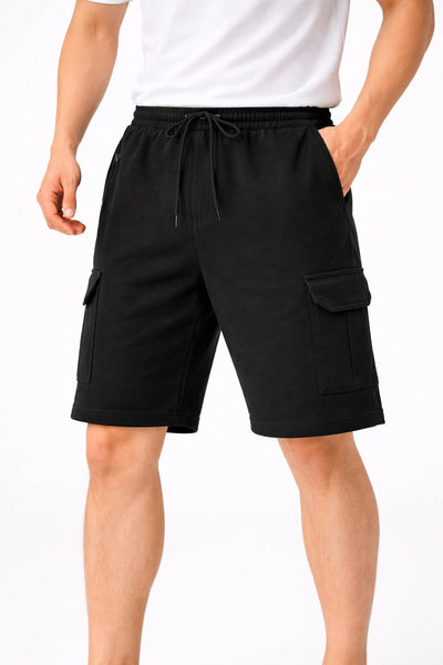 Classic Black Cargo Shorts - Zambeel