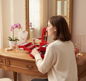 Classic Deluxe Vanity Case Make - Up Kit © Ⓢ - Zambeel