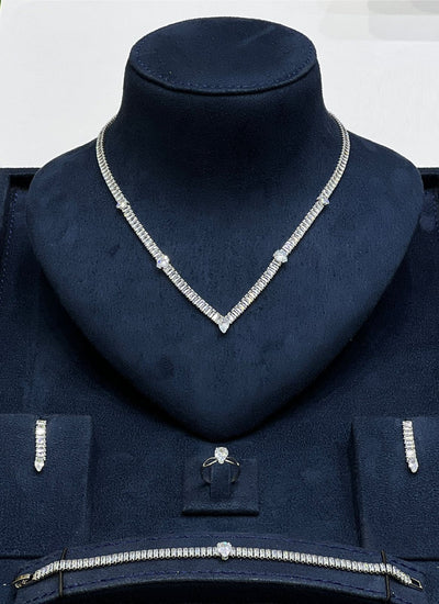 Classic Teardrop Crystal Jewelry Set - Zambeel