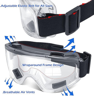 Clear Anti - Fog Safety Goggles - Zambeel