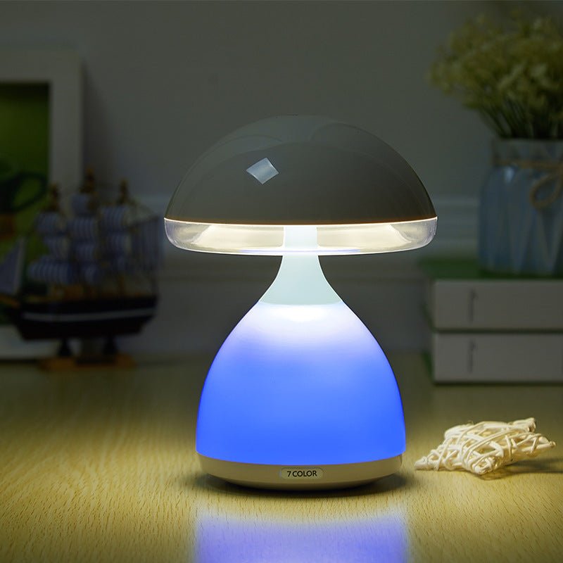 Color Dimming Rechargeable Bedside Mushroom Lamp - Zambeel