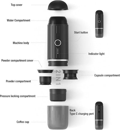 Compact Espresso Coffee Maker © - Zambeel
