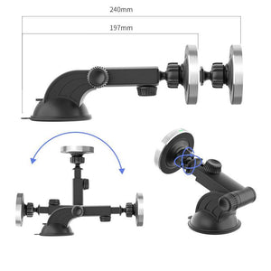 Compatible with Apple, Magnetic Wireless Car Charger for iPhone 12 Pro Max Mini Car Airvent Dashboard Mount Magnet Phone Holder Stand & Fast Charger - Zambeel