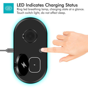 Compatible with Apple, Magsafe Three - in - One Wireless Charger - Zambeel
