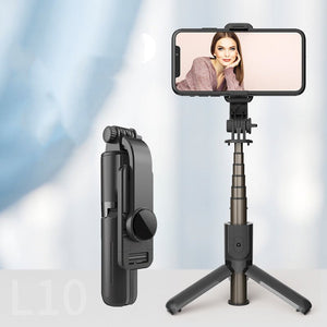 Compatible with Apple, Mini Tripod Selfie Stick Desktop Live Mobile Phone Holder - Zambeel