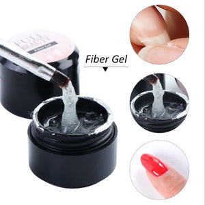 Creacked Repair Glue Nail Fiber Silk Extension Gel Fiberglass Poly UV Builder Gel Polish Manicure Art Prolonged Tool - Zambeel