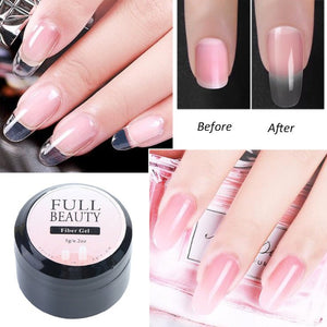 Creacked Repair Glue Nail Fiber Silk Extension Gel Fiberglass Poly UV Builder Gel Polish Manicure Art Prolonged Tool - Zambeel