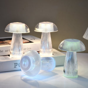 Creative Mushroom Atmosphere Electronic Jellyfish Table Lamp Home Decor - Zambeel