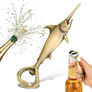 Creative Swordfish Handle Metal Beer Bottle Openers Kitchen Bar Accessories Tools Beer Gifts Beer Openors Kitchen Gadgets - Zambeel