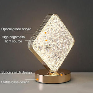 Crystal Diamond LED Table Lamp - Zambeel