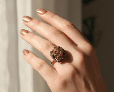 Crystal Dome Statement Ring - Zambeel