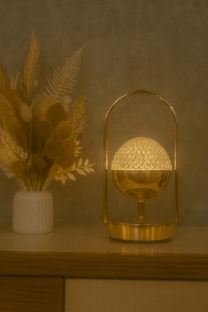 Crystal Patterned Decorative Table Lamp - Zambeel
