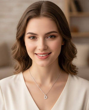 Custom Arabic Initial Necklace - Zambeel