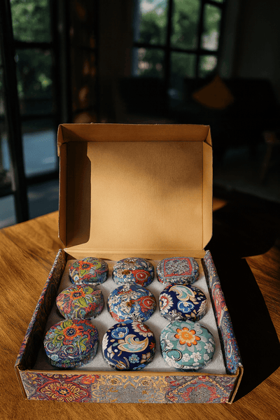 Decorative Scented Tin Candle Gift Set - Zambeel