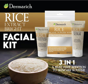 Dermarich - 3 - in - 1 Rice Extract Bright Facial Kit - Zambeel