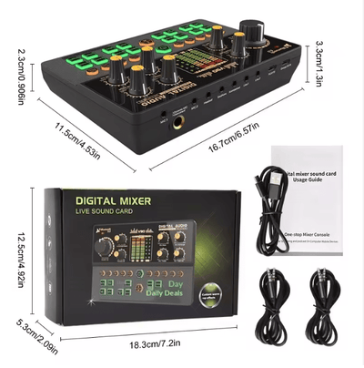Digital Mixer Live Sound Card - Zambeel