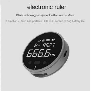 Distance Measuring Instrument Electronic Measuring Ruler Tape Measure High Definition Digital LCD High Precision Electronic Measuring Ruler Tool - Zambeel
