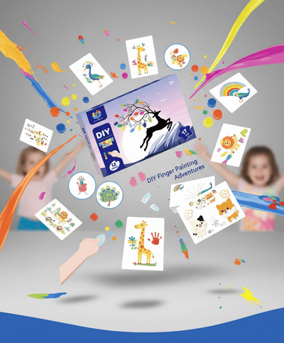 DIY Finger Painting Art Kit – Animal Edition - Zambeel