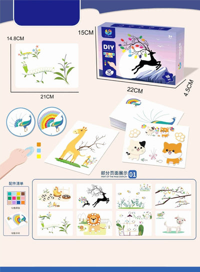 DIY Finger Painting Art Kit – Animal Edition - Zambeel