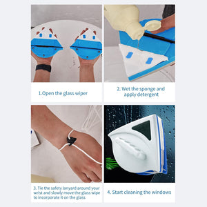 Doublefaced Glass Cleaner Magnetic - Zambeel