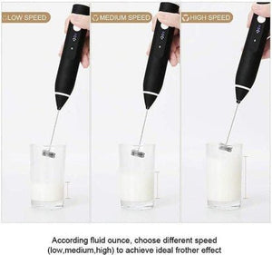 Electric Milk Frother with Dual Whisks - Zambeel