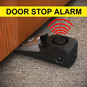 Electronic Burglar Alarm Intelligent Home Security Wedge Door Stop Alarm System Device Hotel Intruder Alert Detection - Zambeel