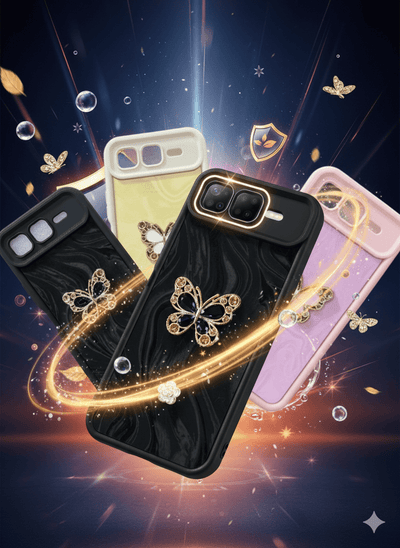 ElegantGlow Butterfly Back Case - Zambeel