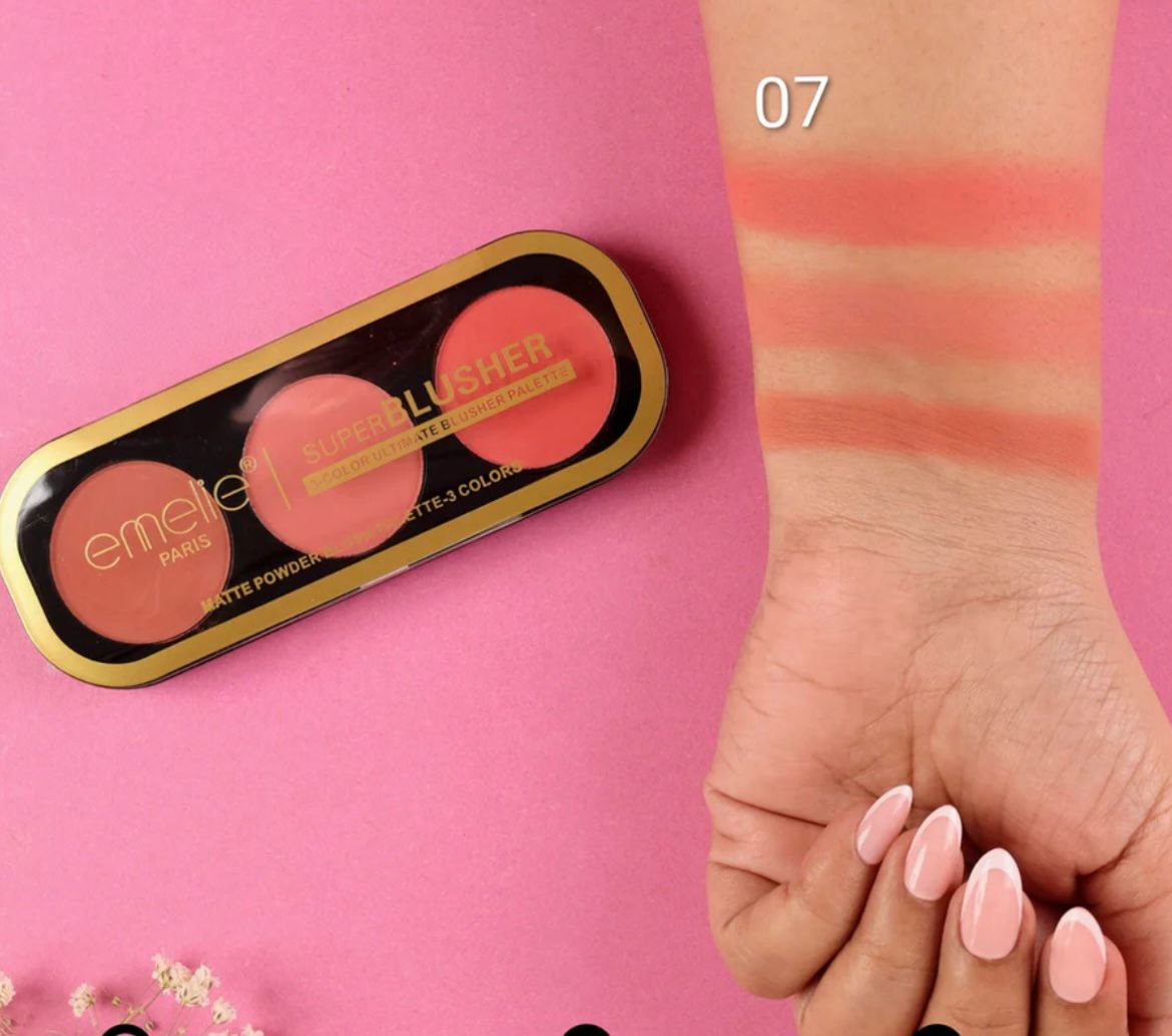 Emelie - Paris Superblusher - 3 - Color Ultimate Blush Palette - Zambeel