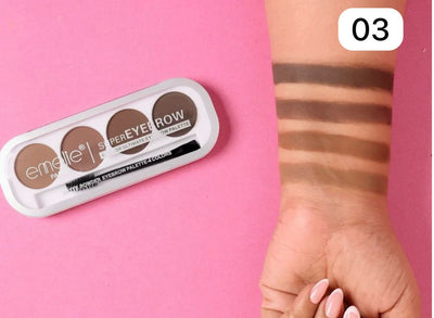 Emelie - Super Eyebrown 4 - Color Ultimate Eyebrow Palette - Zambeel