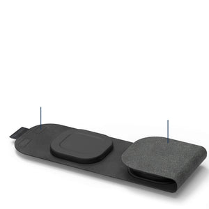 Fabric Travel Charger 3 In 1 Wireless - Zambeel