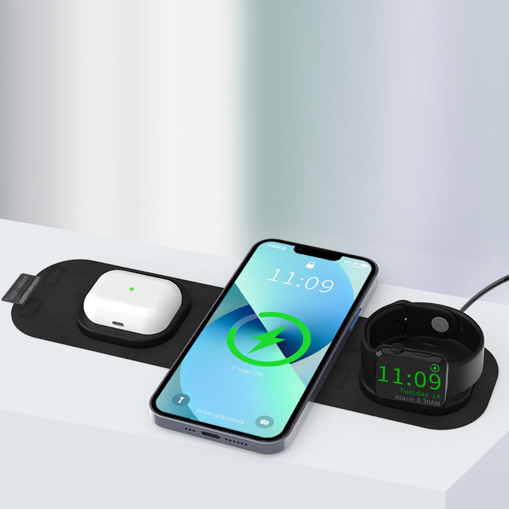 Fabric Travel Charger 3 In 1 Wireless - Zambeel