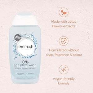 Femfresh - 0% Sensitive Intimate Wash (Original) - Zambeel