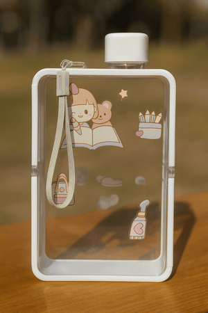 Flat Cartoon Water Bottle - Zambeel