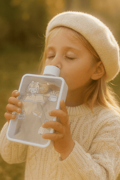 Flat Cartoon Water Bottle - Zambeel