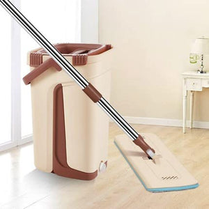 Flat Spin Mop With Bucket - Zambeel