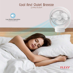 Flexy - Rechargeable Table Fan - Zambeel