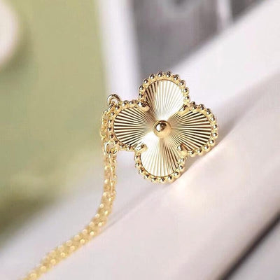 Four - Leaf Clover Gold Pendant Necklace - Zambeel