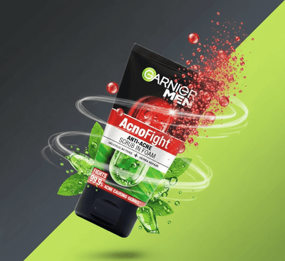 Garnier Men - Acno Fight Anti - Acne Scrub In Foam - Zambeel