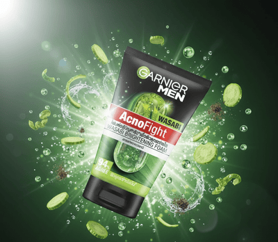 Garnier Men - AcnoFight Wasabi Brightening Foam - Zambeel
