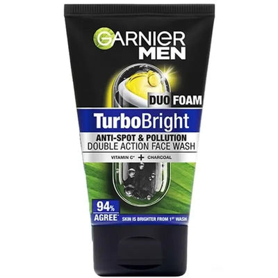 Garnier Men - TurboBright Duo Foam Double Action Face Wash - Zambeel
